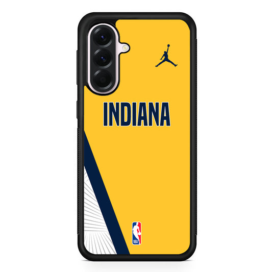 NBA Indiana Pacers Yellow Jordan Samsung Galaxy A56 Case | Samsung Galaxy A56 Protective Rubber Case