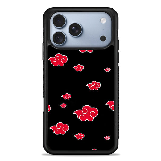 Naruto - Akatsuki Symbol iPhone 18 Pro Case - iPhone 18 Pro Silicone Case
