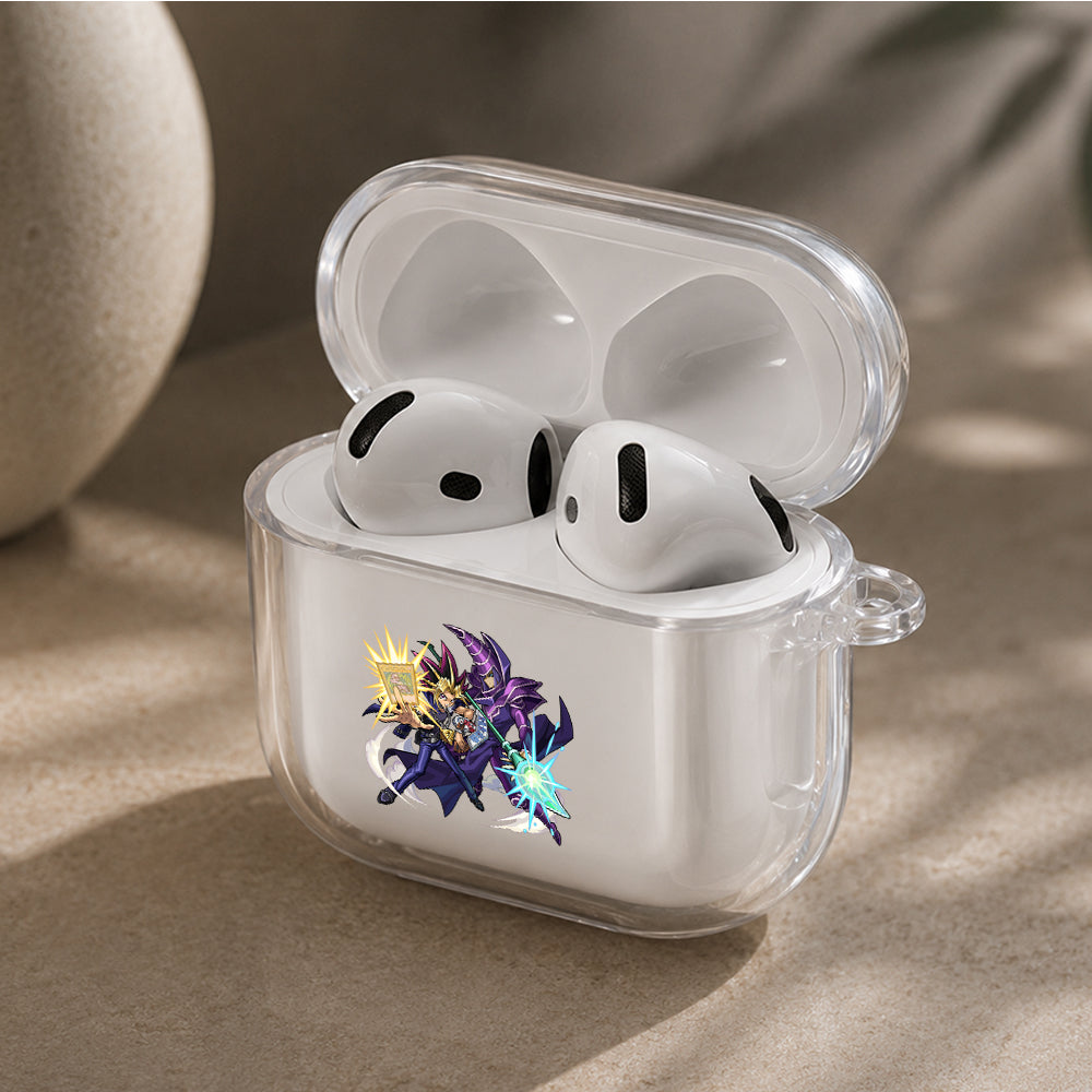 Yu-Gi-Oh Dark Magician Yugi Protective Apple Airpods 4 Clear Case - Durable Clear Protection