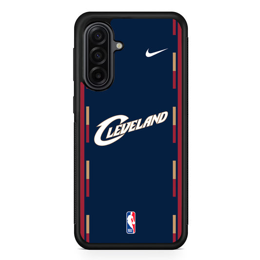 NBA Cleveland Cavaliers Navy Nike Samsung Galaxy A17 Case | Durable Rubber Samsung Galaxy A17 Phone Case
