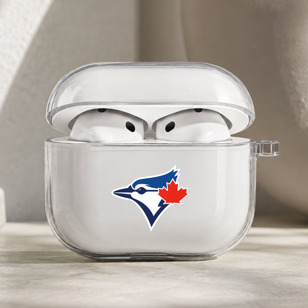MLB Toronto Blue Jays Symbol Protective Apple AirPods Pro 3 Clear Case | Shockproof Cover