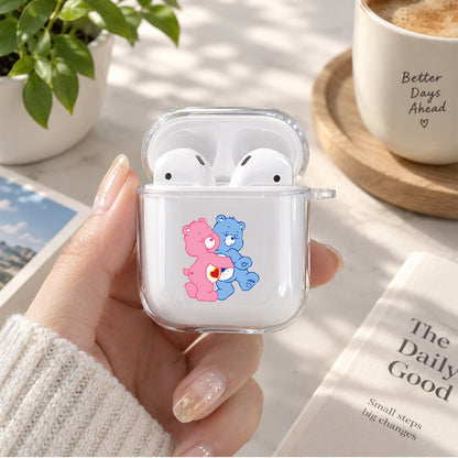 Care Bears Hugging Protective Clear Case Cover For Apple Airpods | Soft Silicone AirPods 1 / 2 Case | Protective Cover