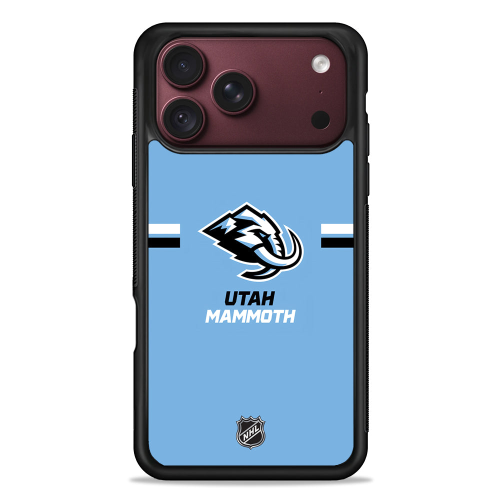 NHL Utah Mammoth Blue iPhone 18 Pro Max Case – Slim Silicone Protective Cover