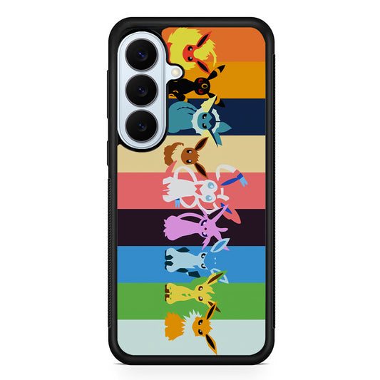 Cute Pokemon Evolutions Samsung Galaxy S26 Plus Case | Slim Protective Rubber Cover