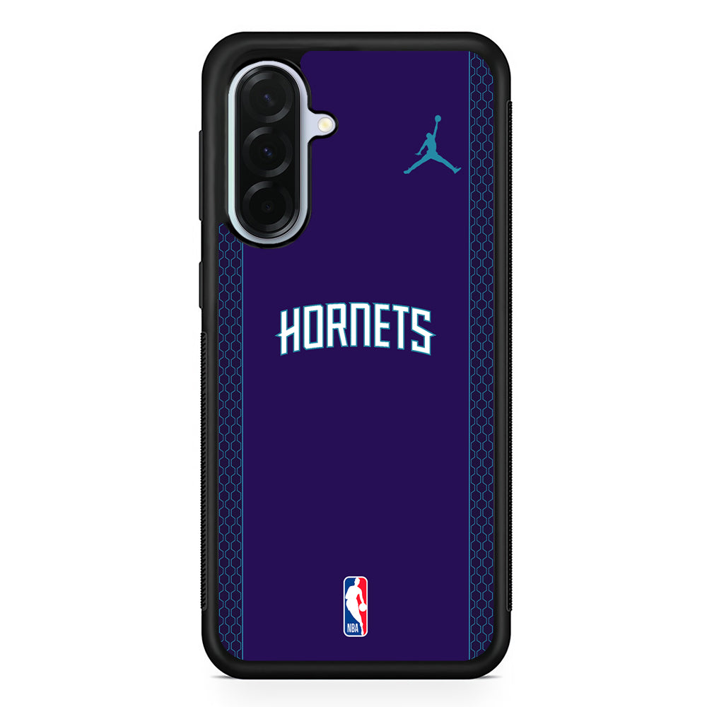 NBA Charlotte Hornets Purple Jordan Samsung Galaxy A36 Case | Durable Samsung Galaxy A36 Protective Case