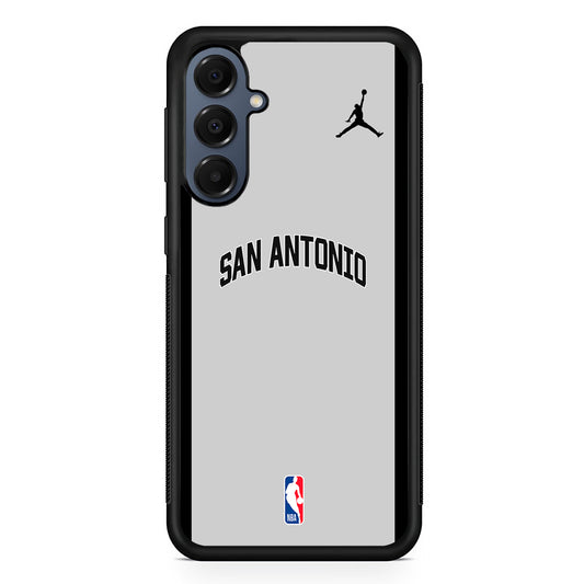 NBA San Antonio Spurs Gray Jordan Samsung Galaxy A16 Case | Slim Protective Cover for Samsung Galaxy A16