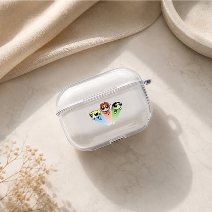 Powerpuff Girls Trio Hero Protective Apple AirPods Pro 3 Clear Case | Shockproof Cover