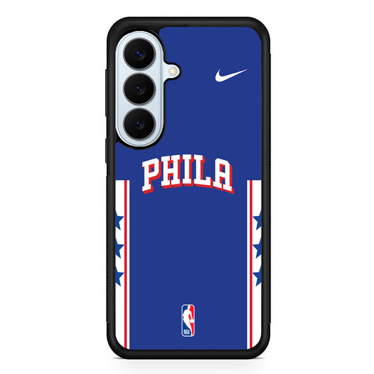 NBA Philadelphia 76ers Blue Nike Samsung Galaxy S26 Plus Case | Lightweight Protective Phone Cover