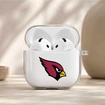 NFL Arizona Cardinals Logo Protective Apple Airpods 4 Clear Case - Durable Clear Protection