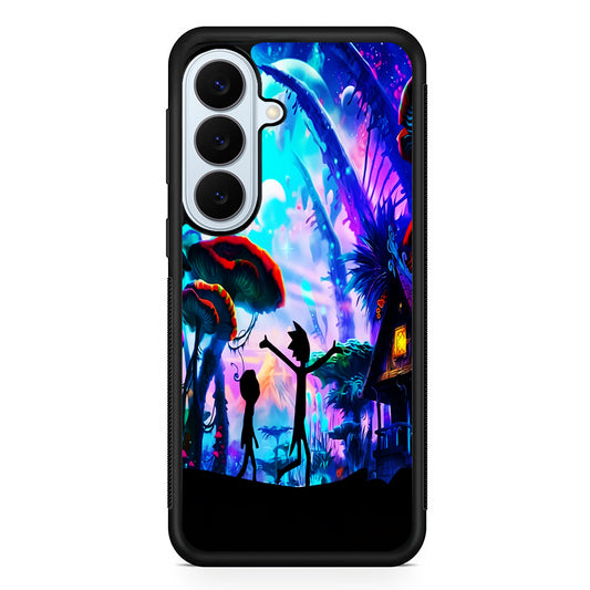 Rick and Morty Mushroom Forest Samsung Galaxy S26 Plus Case | Slim Protective Rubber Cover