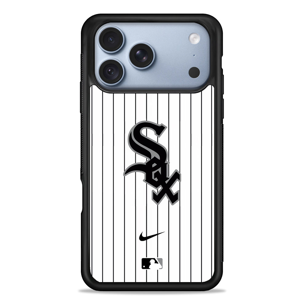 MLB Chicago White Sox White Nike iPhone 18 Pro Case - iPhone 18 Pro Silicone Case