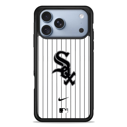 MLB Chicago White Sox White Nike iPhone 18 Pro Case - iPhone 18 Pro Silicone Case