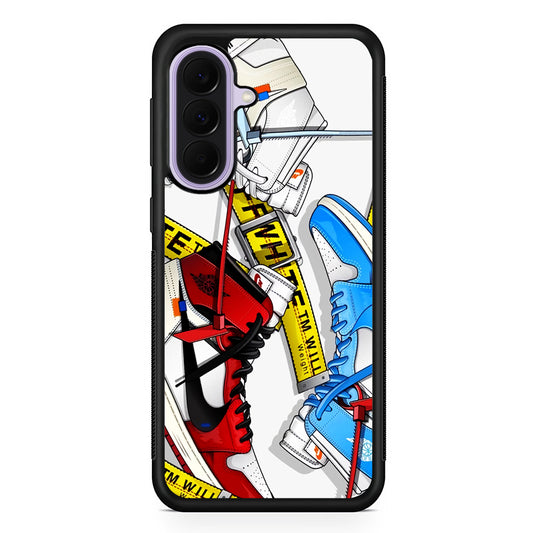 Nike X Air Jordan Shoes Collage Samsung Galaxy A37 Case | Samsung Galaxy A37 Rubber Protective Case