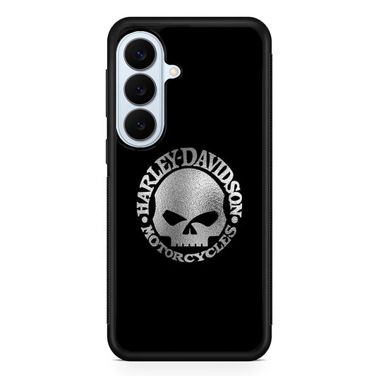 Harley Davidson Skull Silver Samsung Galaxy S26 Plus Case | Lightweight Protective Phone Cover