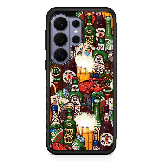 Beer Bottle Art Samsung Galaxy S26 Ultra Case | Protective Rubber Cover