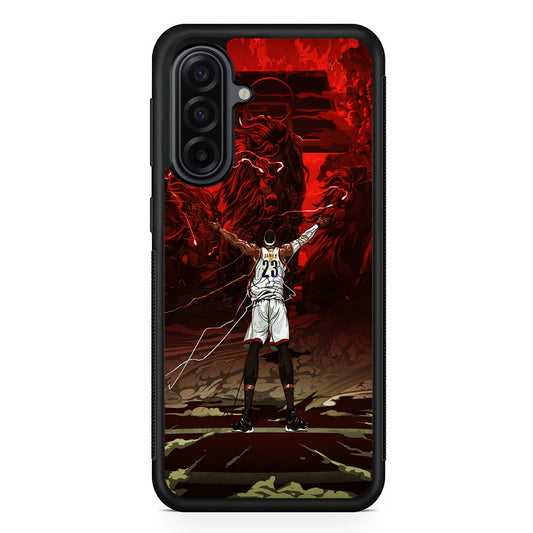 Lebron James Lion Art Samsung Galaxy A17 Case | Durable Rubber Samsung Galaxy A17 Phone Case