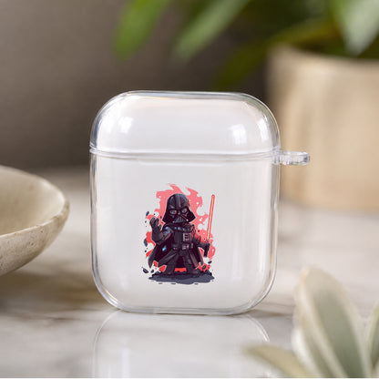Darth Vader Star War Cartoon Protective Clear Case Cover For Apple Airpods | Soft Silicone AirPods 1 / 2 Case | Protective Cover