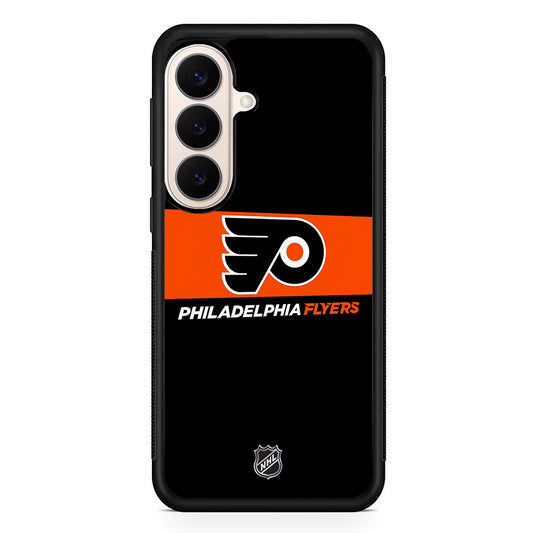 NHL Philadelphia Flyers Black Samsung Galaxy S26 Case | Durable Protective Rubber Cover