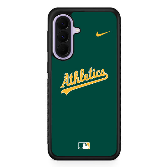 MLB Athletics Green Nike Samsung Galaxy A37 Case | Samsung Galaxy A37 Rubber Protective Case