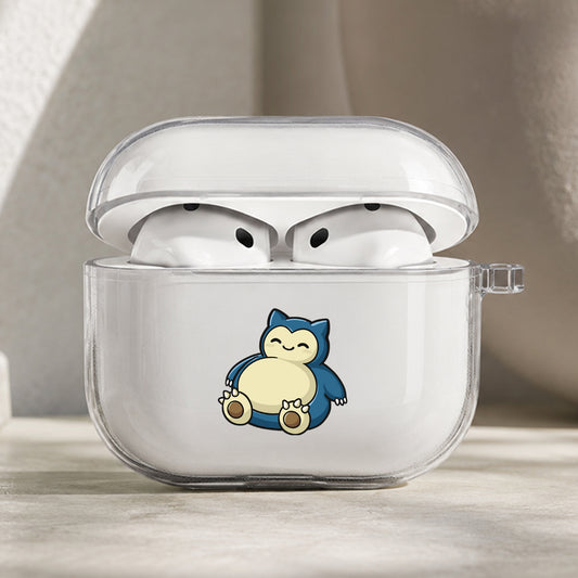 Pokemon Snorlax Sleep Protective Apple AirPods Pro 3 Clear Case | Shockproof Cover