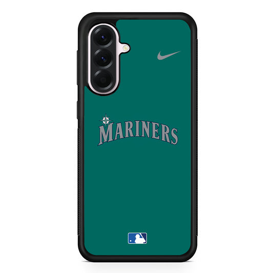 MLB Seattle Mariners Tile Nike Samsung Galaxy A56 Case | Samsung Galaxy A56 Protective Rubber Case