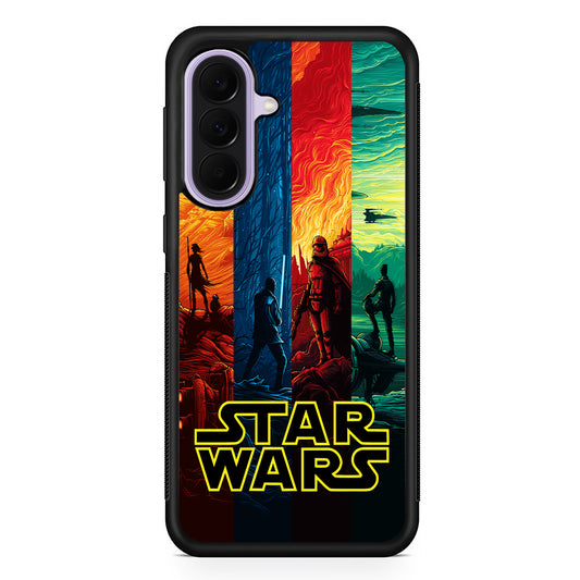 Star Wars Poster Colorful Samsung Galaxy A37 Case | Samsung Galaxy A37 Rubber Protective Case