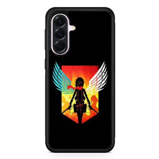 Mikasa Ackerman Art Samsung Galaxy A56 Case | Samsung Galaxy A56 Protective Rubber Case