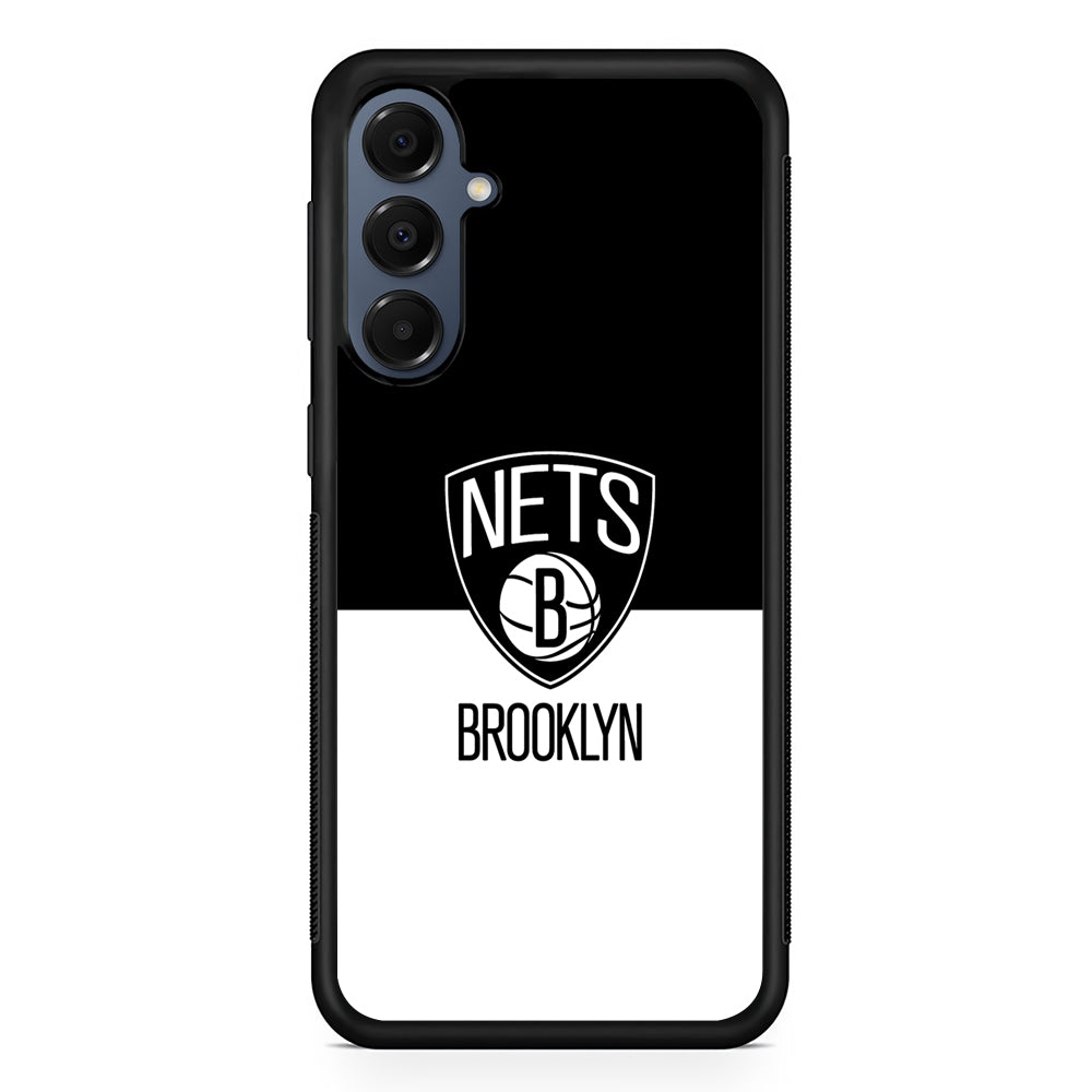 NBA Brooklyn Nets Black White Samsung Galaxy A16 Case | Slim Protective Cover for Samsung Galaxy A16