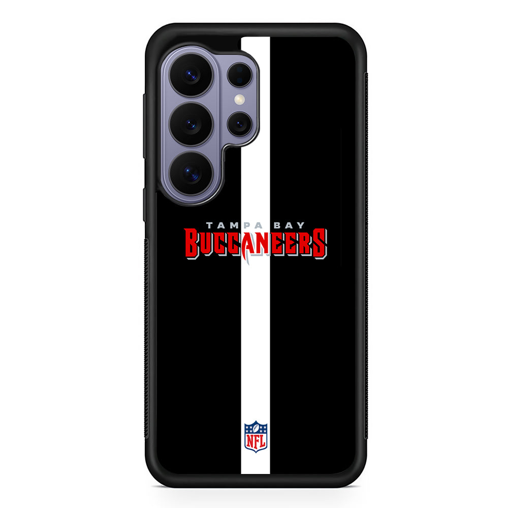 NFL Tampa Bay Buccaneers Black Samsung Galaxy S26 Ultra Case | Protective Rubber Cover