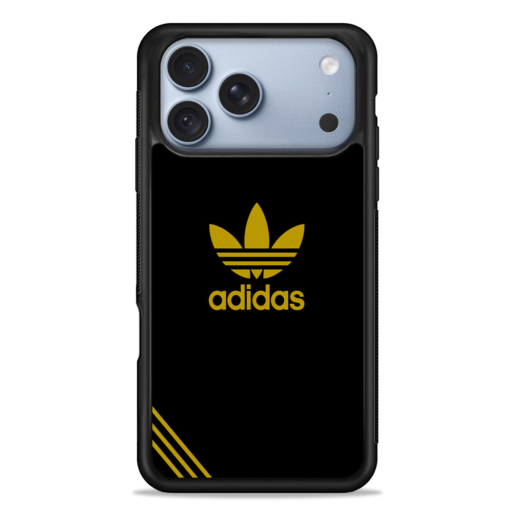 Adidas Yellow Color iPhone 18 Pro Case - iPhone 18 Pro Silicone Case