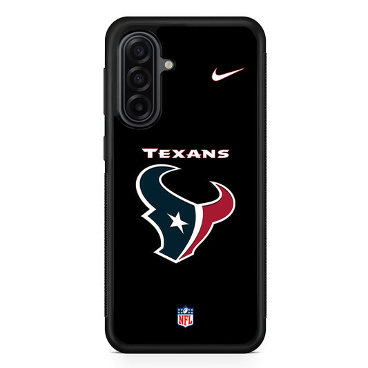 NFL Houston Texans Black Nike Samsung Galaxy A17 Case | Durable Rubber Samsung Galaxy A17 Phone Case