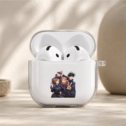 Jujutsu Kaisen Team Protective Apple Airpods 4 Clear Case - Durable Clear Protection