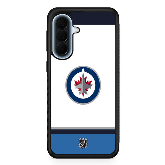 NHL Winnipeg Jets White Samsung Galaxy A57 Case | Slim Samsung Galaxy A57 Protective Case