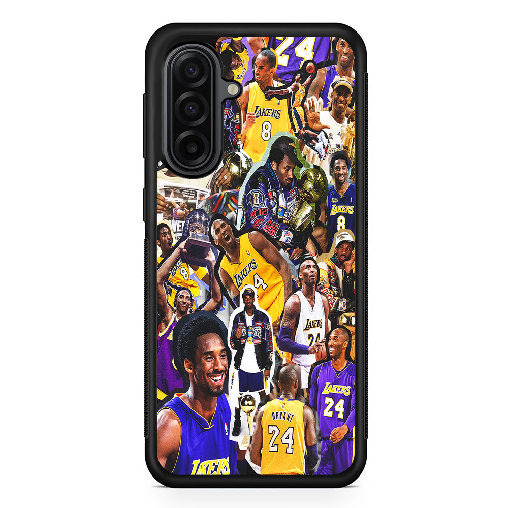 Kobe bryant lakers Collage Samsung Galaxy A17 Case | Durable Rubber Samsung Galaxy A17 Phone Case