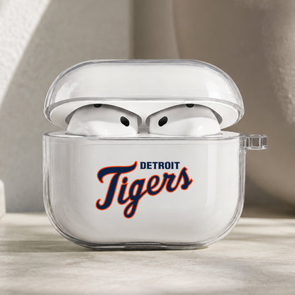 MLB Detroit Tigers Symbol Protective Apple AirPods Pro 3 Clear Case | Shockproof Cover