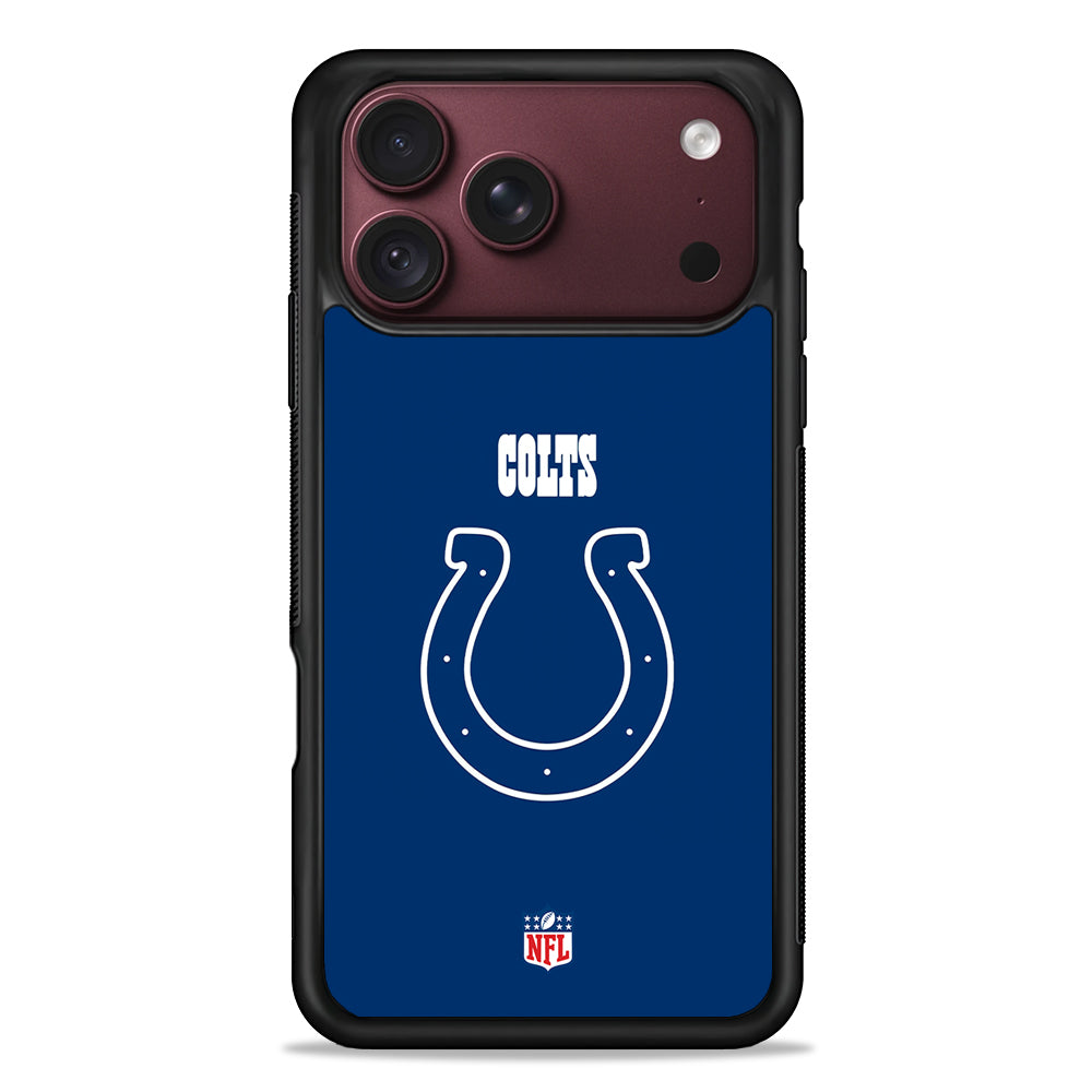 NFL Indianapolis Colts Team Logo iPhone 18 Pro Max Case – Slim Silicone Protective Cover