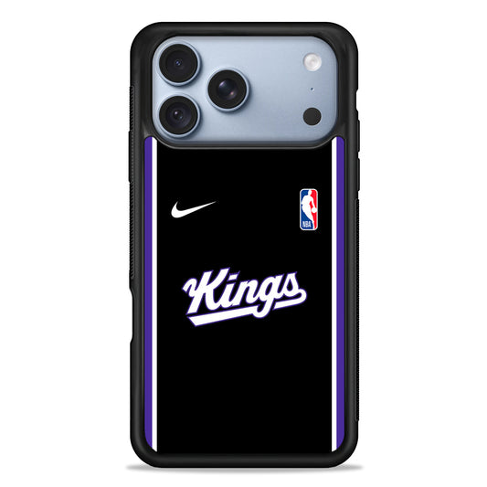 NBA Sacramento Kings Black Nike iPhone 18 Pro Case - iPhone 18 Pro Silicone Case