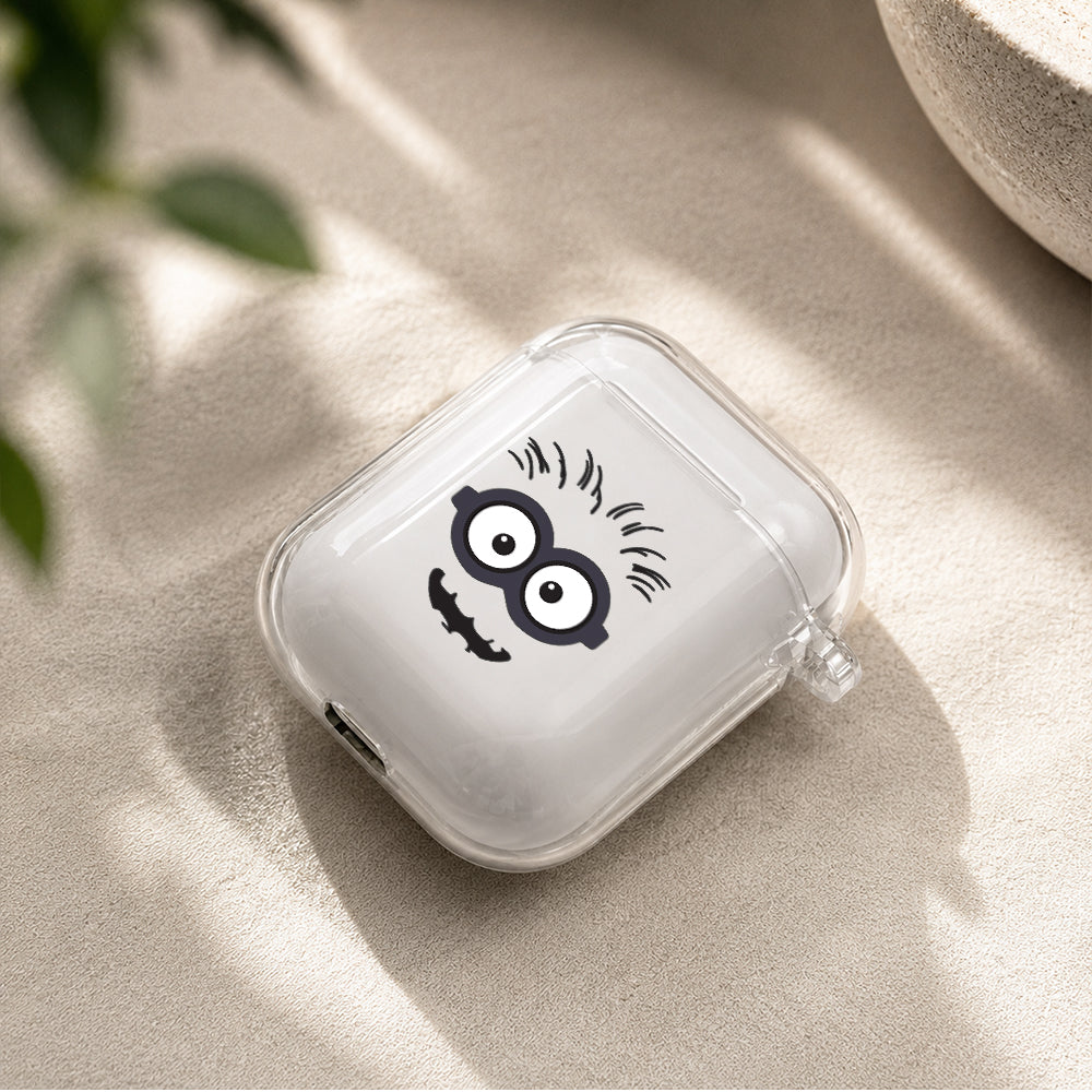 Minion Full Face Protective Clear Case Cover For Apple Airpods | Soft Silicone AirPods 1 / 2 Case | Protective Cover