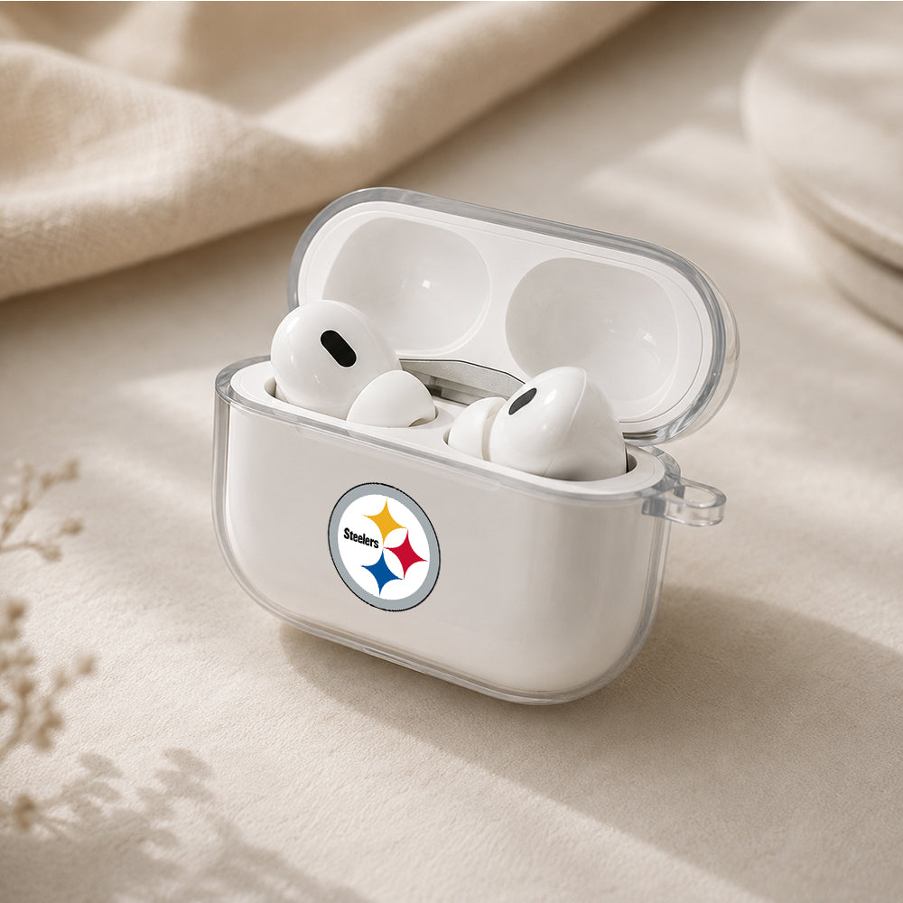 NFL Pittsburgh Steelers Symbol Protective Apple AirPods Pro 3 Clear Case | Shockproof Cover
