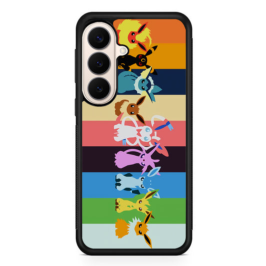 Cute Pokemon Evolutions Samsung Galaxy S26 Case | Durable Protective Rubber Cover