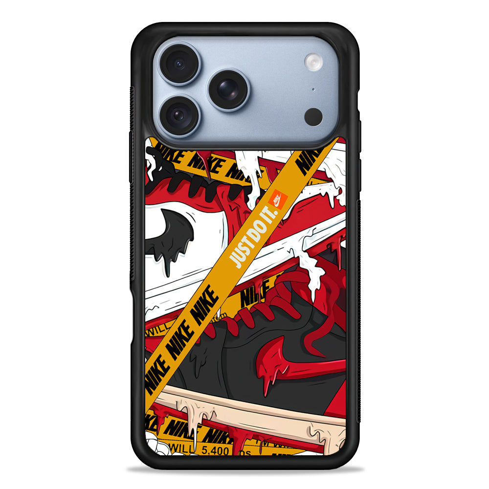 Nike Melt and Drip iPhone 18 Pro Case - iPhone 18 Pro Silicone Case