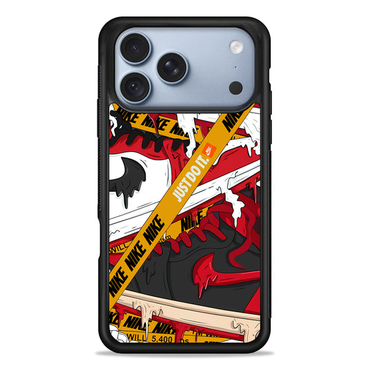 Nike Melt and Drip iPhone 18 Pro Case - iPhone 18 Pro Silicone Case