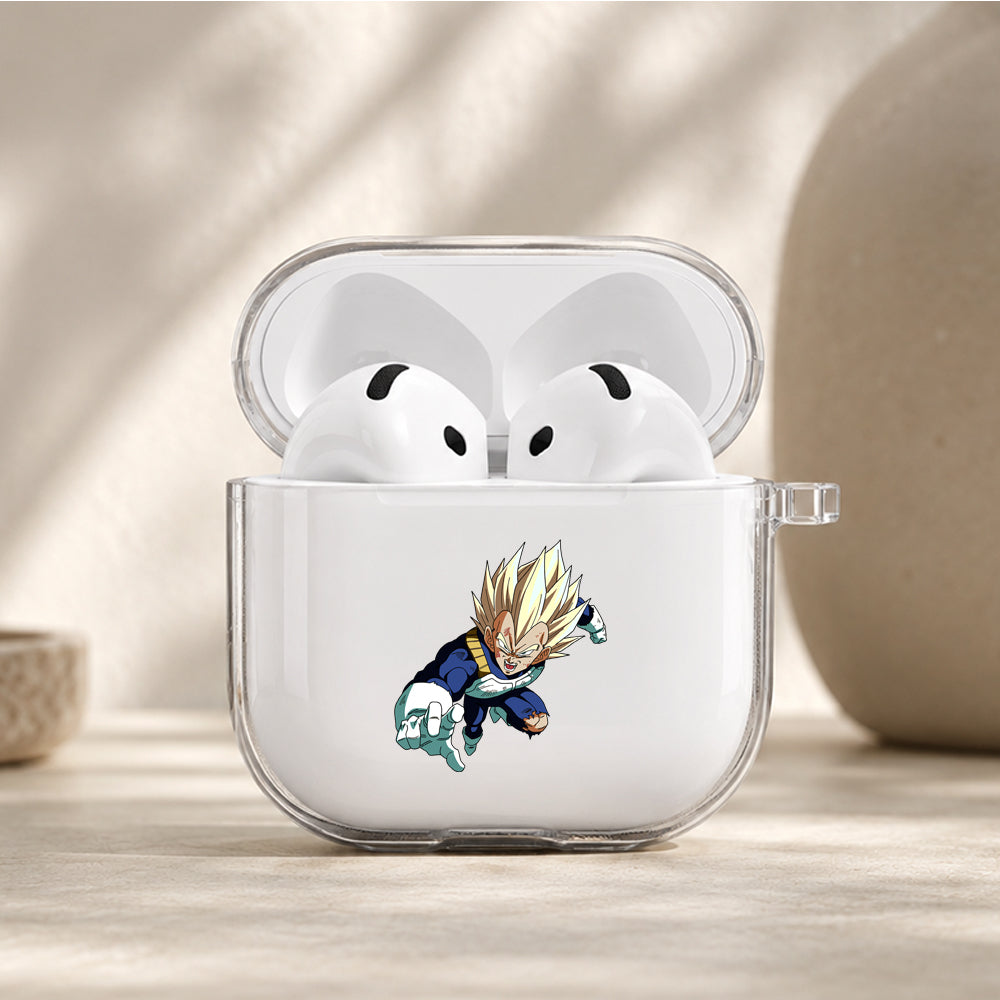 Dragon Ball Z Vegeta Pride Protective Apple Airpods 4 Clear Case - Durable Clear Protection