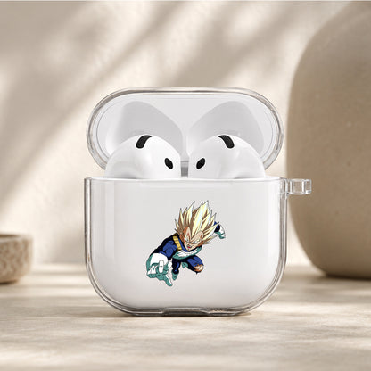 Dragon Ball Z Vegeta Pride Protective Apple Airpods 4 Clear Case - Durable Clear Protection