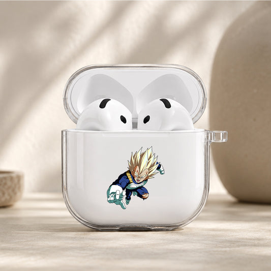 Dragon Ball Z Vegeta Pride Protective Apple Airpods 4 Clear Case - Durable Clear Protection