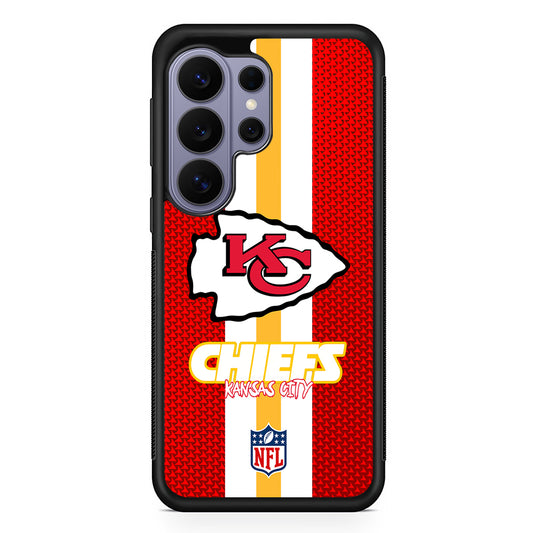NFL Kansas City Chiefs Pattern Samsung Galaxy S26 Ultra Case | Protective Rubber Cover