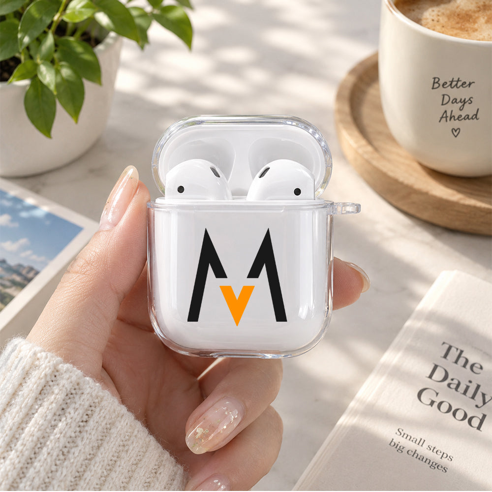 Maroon 5 Iconic M Protective Clear Case Cover For Apple Airpods | Soft Silicone AirPods 1 / 2 Case | Protective Cover
