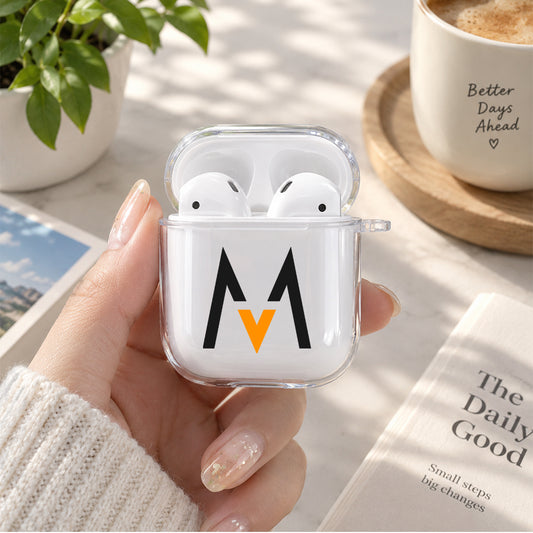 Maroon 5 Iconic M Protective Clear Case Cover For Apple Airpods | Soft Silicone AirPods 1 / 2 Case | Protective Cover