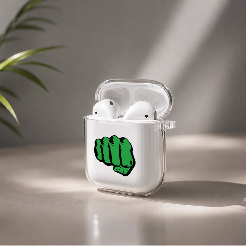 Hulk Touch Protective Clear Case Cover For Apple Airpods | Soft Silicone AirPods 1 / 2 Case | Protective Cover