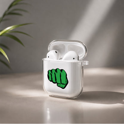 Hulk Touch Protective Clear Case Cover For Apple Airpods | Soft Silicone AirPods 1 / 2 Case | Protective Cover